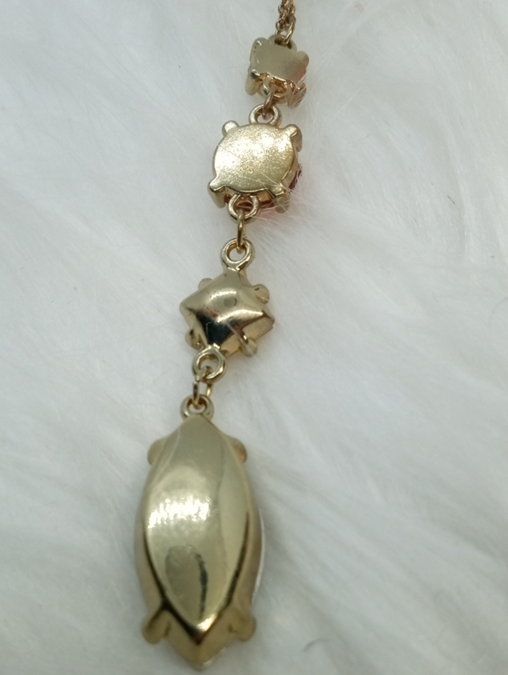 LOFT: 4 STONE DANGLE NECKLACE - Picture 8 of 9